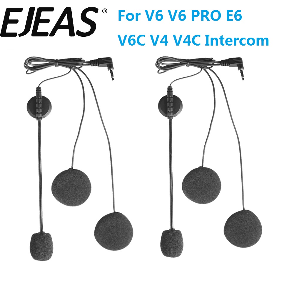 Universal Motorcycle Helmet Intercom Headset - Accessoires de microphone pour écouteurs 3.5MM,
