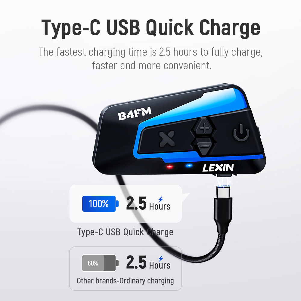 Lexin B4FM-X pour 10 Motocycli - Universal Motorcycle Helmet Intercom Headset avis et prix
