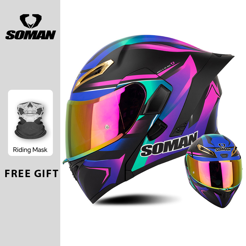 Casque de Moto pour hommes cas - Modular Flip Up Motorcycle Helmet Dot Approved avis et prix