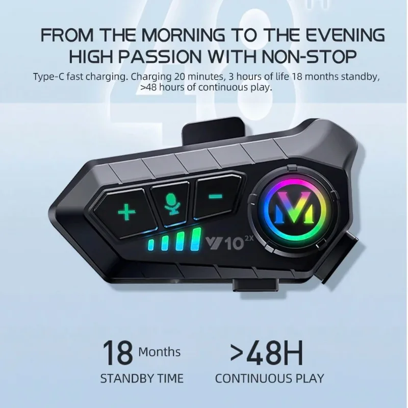Interphone sans fil Bluetooth  - Full Face Motorcycle Helmet With Bluetooth avis et prix