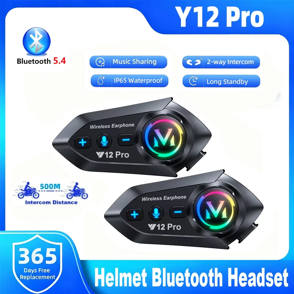 Casque de moto Y12 Pro avec in - Full Face Motorcycle Helmet With Bluetooth avis et prix