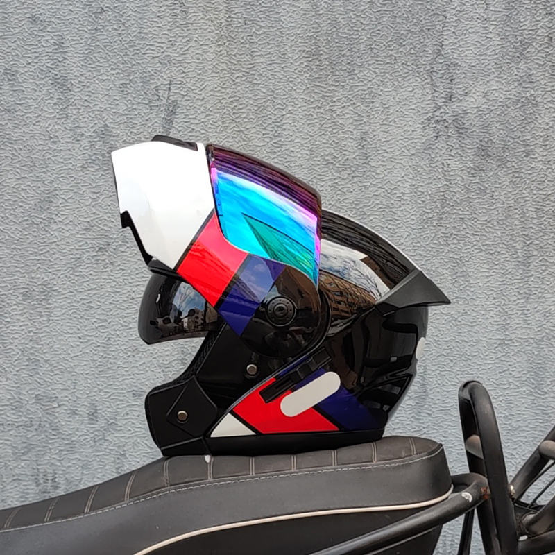 ORZ dernier casque de moto à r - Dual Visor Motorcycle Racing Helmet avis et prix