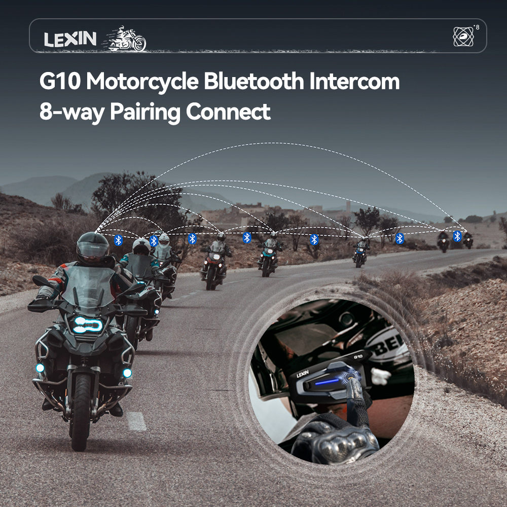 NEW-LEXIN G10 Intercom pour Ca - Full Face Motorcycle Helmet With Bluetooth avis et prix
