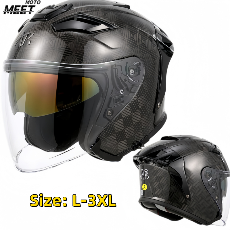 Casque de moto intégral, doubl - Carbon Fiber Lightweight Motorcycle Helmet avis et prix